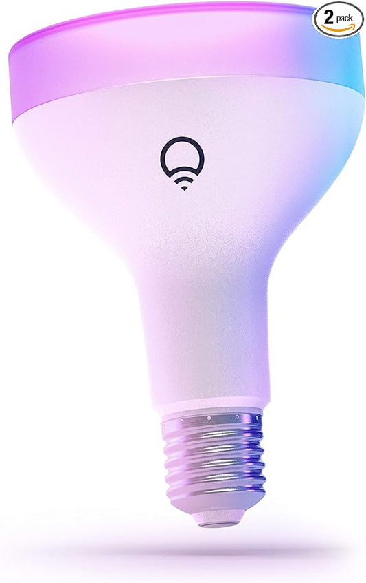 VIDEO LIFX Color 1100 lumens BR30 E26 2.4GHz Wi-Fi Smart LED Light Bulb